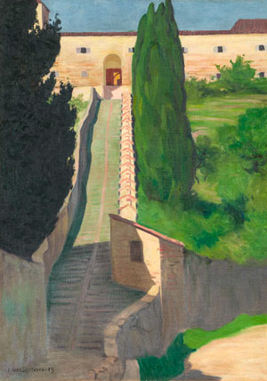 Félix Vallotton - L’escalier du couvent San Marco, Pérouse ,1913