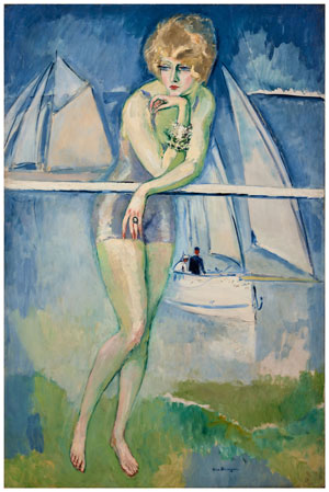 Kees VAN DONGEN 1877-1968. Mlle A.D...La baigneuse, Deauville - 1920