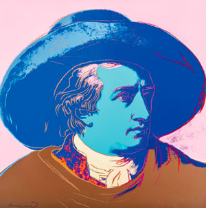 Andy WARHOL (1928–1987)  Goethe, 1982  Sérigraphie - 96,5 × 96,5 cm  Estimation : 50 000 – 70 000 CHF