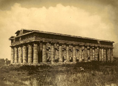 LE GRAY, Gustave/LE DIEN, F. E. XXe Temple de Paestum, c.1853 Tirage sur papier salé, monté sur carton imprimé