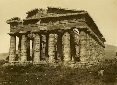 LE GRAY, Gustave/LE DIEN, F. E. XXe Temple de Paestum, c.1853 Tirage sur papier salé, monté sur carton imprimé