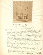 TISSANDIER, Albert (1839-1906) et Gaston (1843-1899)  Correspondances, illustrées pour certaines de photographies ou de dessins