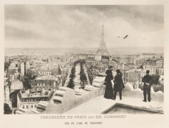 M. BRANGER  Première traversée de Paris par un aéroplane le 23 avril 1910 Grand tirage argentique