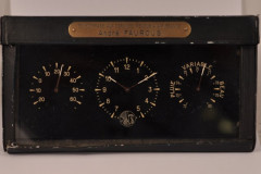 Très rare pendulette de bord AIR FRANCE et cuir noir