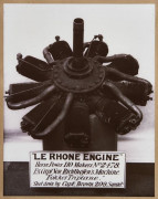 PHOTOGRAPHIE DE PROPAGANDE  Moteur le Rhône du Baron Rouge