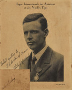 AUTOGRAPHE DE CHARLES A. LINDBERGH