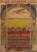 AFFICHE DU MEETING PORT-AVIATION 1909