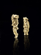 DEUX NETSUKE EN IVOIRE, JAPON, ÉPOQUE EDO, XIXE SIÈCLE