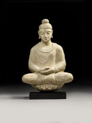 SCULPTURE DE BOUDDHA EN STUC, ART GRÉCO-BOUDDHIQUE DU GANDHARA, IVE-VE SIÈCLE