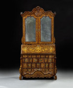 BUREAU-SCRIBAN DE STYLE ROCOCO, TRAVAIL HOLLANDAIS DU XIXEME SIECLE