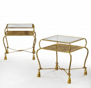 PAIRE DE TABLES D'APPOINT, XXEME SIECLE