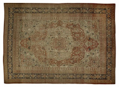 TAPIS TABRIZ JAFFER, PERSE, DEUXIEME MOITIE DU XIXEME SIECLE