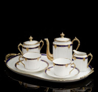 SERVICE A THE EN PORCELAINE DE LIMOGES