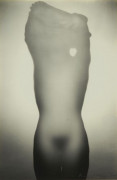 Max DUPAIN (1911-1992) NUDE SILHOUETTE THROUGH FROSTED GLASS - 1937 Tirage argentique d’époque