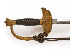 Épée d'Officier de Marine, modèle 1817 à ciselures