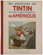 HERGÉTINTIN N°03LES AVENTURES DE TINTIN REPORTER DU PETIT « VINGTIEME »TINTIN EN AMÉRIQUELes Éditions du Petit « Vingtième », 1932. ...