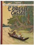 HERGÉTINTIN N°06L’OREILLE CASSÉECasterman, 1943. Édition originale couleur, dos rouge, 4ème plat A20, tirage 15445 exemplaires (juin...