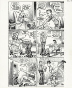 CRUMB RobertNé en 1943MR NATURAL & FLAKEY FOONTA BITCHIN’ BOD’ !Encre de Chine pour la planche 8 de cette histoire en 13 planches pu...