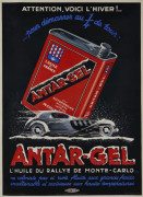 ANTAR- GEL, L'HUILE DU RALLYE MONTE CARLO - 1933