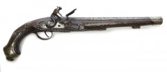 Long pistolet, à silex, pour l'Orient.