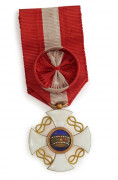 Italie Croix d'Officier de l'Ordre de la Couronne d'Italie et Croix d'Officier de l'Ordre de Léopold à titre militaire.