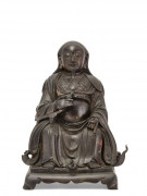 SCULPTURE EN BRONZE DE ZHENWU, CHINE, DYNASTIE MING, XVIe - XVIIe SIÈCLE