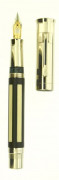 GRAF VON FABER-CASTELL Ivoire et ébène, stylo plume série limitée de la collection Stylo de l'Année, sortie en 2006 (n° 1760). Calqu...