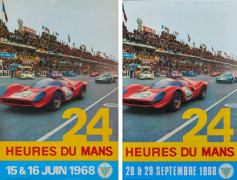 LES 24 HEURES DU MANS 1968  Deux affiches