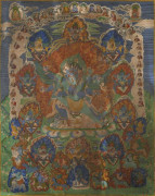 THANGKA DE HERUKA, TIBET, XIXe SIÈCLE