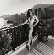 Helmut NEWTON 1920 - 2004 On my terrace, Monte Carlo (Dressed/Naked) - 1990 Diptyque composé de deux épreuves argentiques