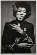 Gered MANKOWITZ Né en 1946 Jimi Hendrix, Smoking - 1967 Épreuve argentique