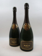 2 bouteilles CHAMPAGNE KRUG 1982 (étiquettes fanées) (Cave 19)