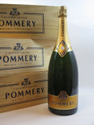 3 magnums CHAMPAGNE POMMERY 1998 Caisses bois d'origine individuelles