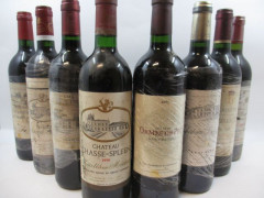12 bouteilles 1 bt : CHÂTEAU CHASSE SPLEEN 2000 Moulis (étiquette très abimée)