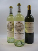 3 bouteilles 2 bts : CHÂTEAU CARBONNIEUX 2013 CC Pessac Léognan (blanc)