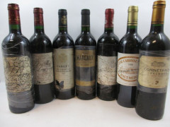 12 bouteilles 3 bts :   SARGET DE GRUAUD DE LAROZE 1996 Saint Julien (étiquettes abimées, dont 1 très déchirée)