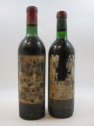 12 bouteilles 5 bts : CHÂTEAU LIVERSAN 1966 Haut Médoc (3 léger bas, 2 haute épaule, étiquettes très abimées, déchirées)