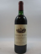 1 bouteille CHÂTEAU AUSONE 1987 1er GCC (A) Saint Emilion (légèrement bas
