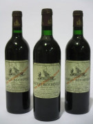 3 bouteilles CHÂTEAU BEYCHEVELLE 1986 4è GC Saint Julien (étiquettes sales et tachées) (Cave 8)