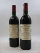 2 bouteilles CHÂTEAU CHEVAL BLANC 1985 1er GCC (A) Saint Emilion (base goulot