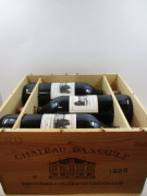 6 magnums CHÂTEAU DASSAULT 1996 GCC Saint Emilion Caisse bois d'origine (cave 16)