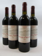 12 bouteilles DOMAINE DE CHEVALIER 1985 CC Pessac Léognan (6 base goulot) Caisse bois d'origine (Cave 11)