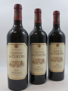 6 bouteilles CHÂTEAU DU TERTRE 2005 5è GC Margaux  (Cave 12)