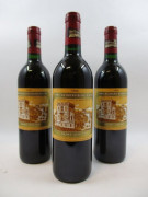 3 bouteilles CHÂTEAU DUCRU BEAUCAILLOU 1990 2è GC Saint Julien