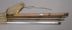 TRES BELLE CANNE A MOUCHE greenhart Farlow. 4 brins, 2 scions, TBE (état neuf).