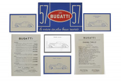 BUGATTI  Type 57, dépliant performances 1936 et 1937