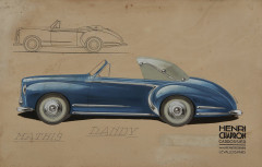 PROJET DE CARROSSERIE CABRIOLET " DANDY " POUR MATHIS  Henri Chapron carrossier