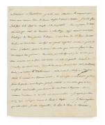 Lettre dictée par  l'Empereur NAPOLEON Ier adressée au Comte de MONTALIVET