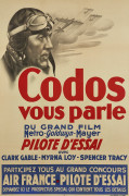 CODOS VOUS PARLE DU GRAND FILM METRO GOLDWYN MAYER PILOTE D'ESSAI  Affiche promotionnelle