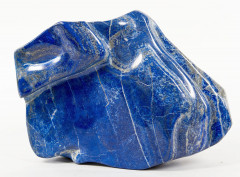 IMPORTANT BLOC DE LAPIS LAZULI, 35,7 kg. 54 x 38 x 23 cm. Provenance: Afghanistan, Mines de Sar-i-Sang, Badakhshan..